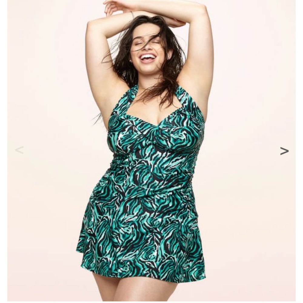 One piece swimsuit.